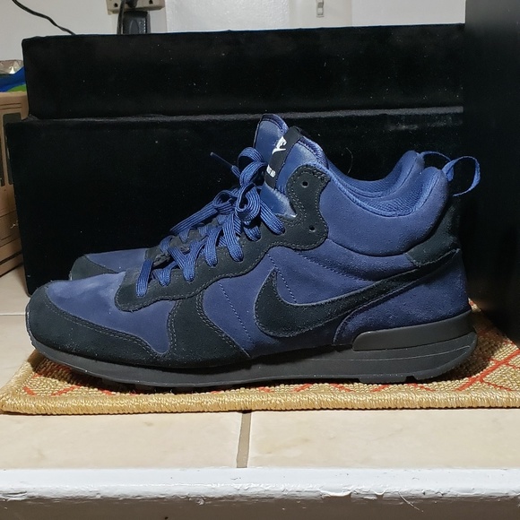 Nike Internationalist Mid 10.5 Mens Sneakers Navy - Picture 1 of 5